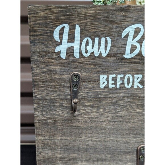 Wood‎ Sign Coffee Wine How BOSS ladies tell time - Picture 3 of 8